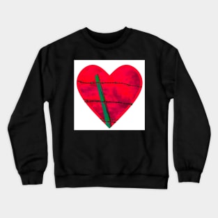 "Guarded" heart image products Crewneck Sweatshirt